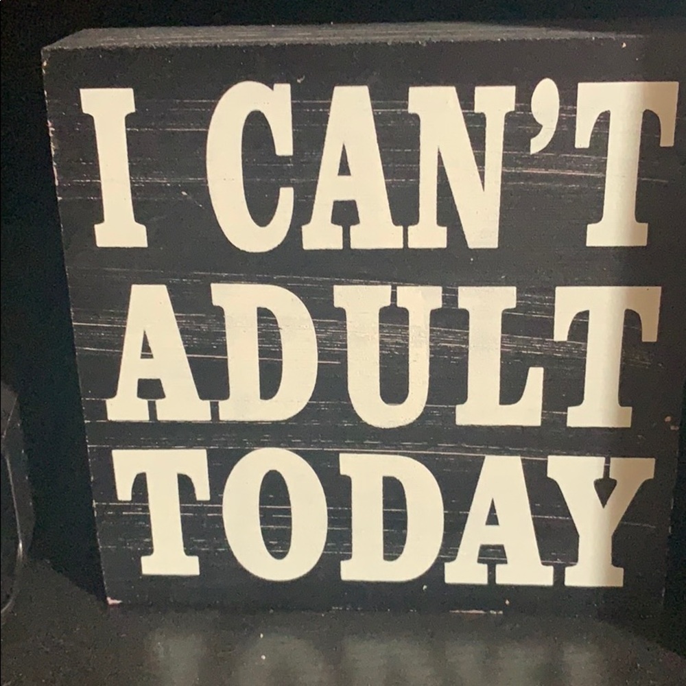 Wooden sign